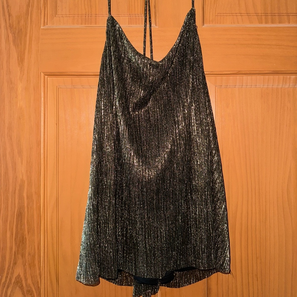 NWT Gold/Copper Shimmery Express Tank Top